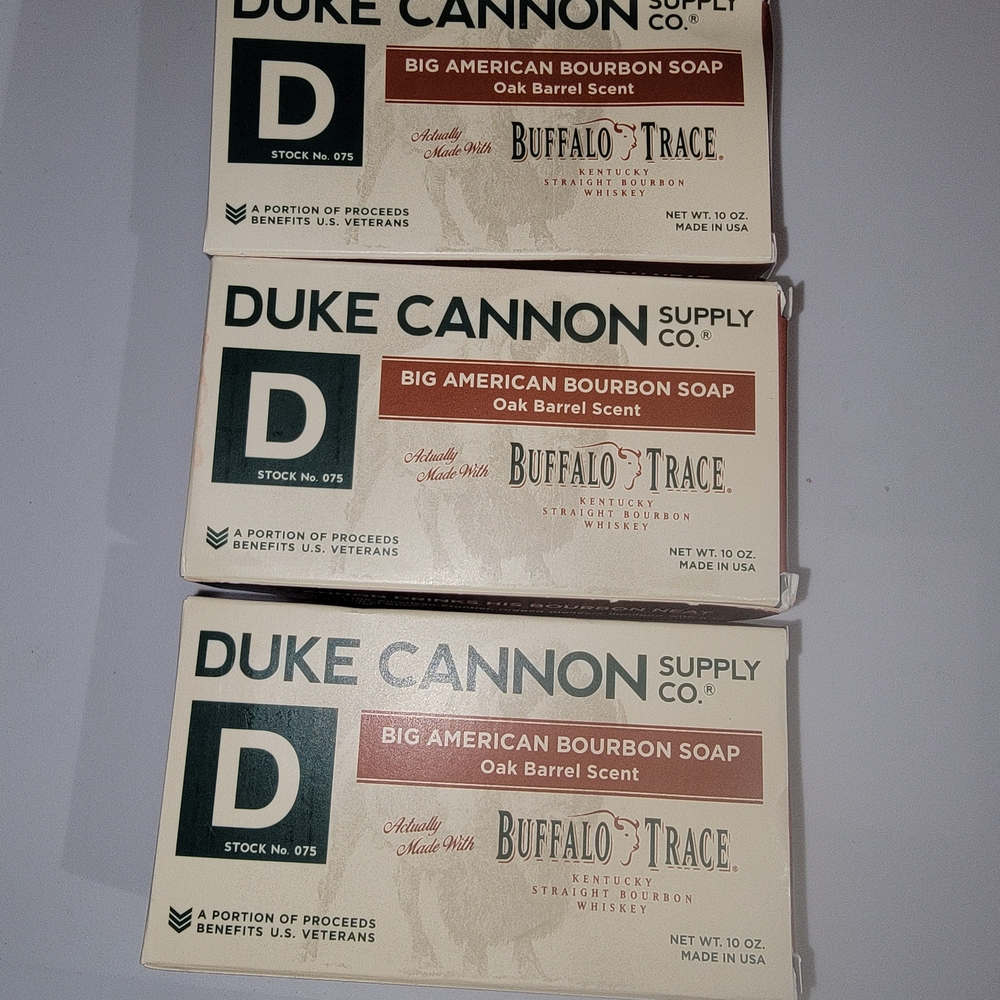 Duke Cannon Bourbon Soap Trio